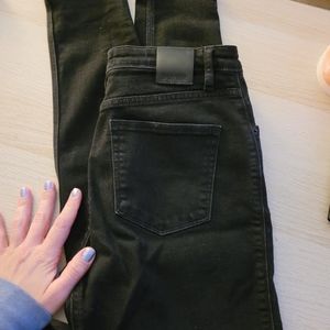 DUER black high waisted skinny jeans